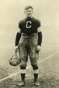 The great Jim Thorpe suits up for the old Canton Bulldogs.